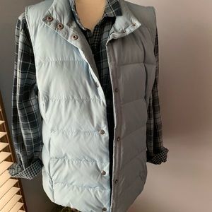 JJill shirt with coordinating puffer vest